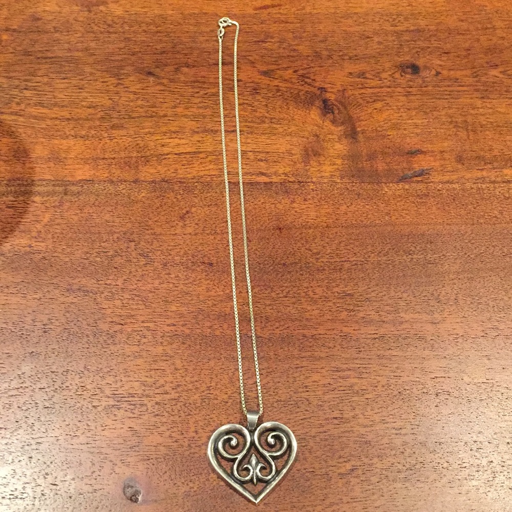 James Avery silver heart necklace